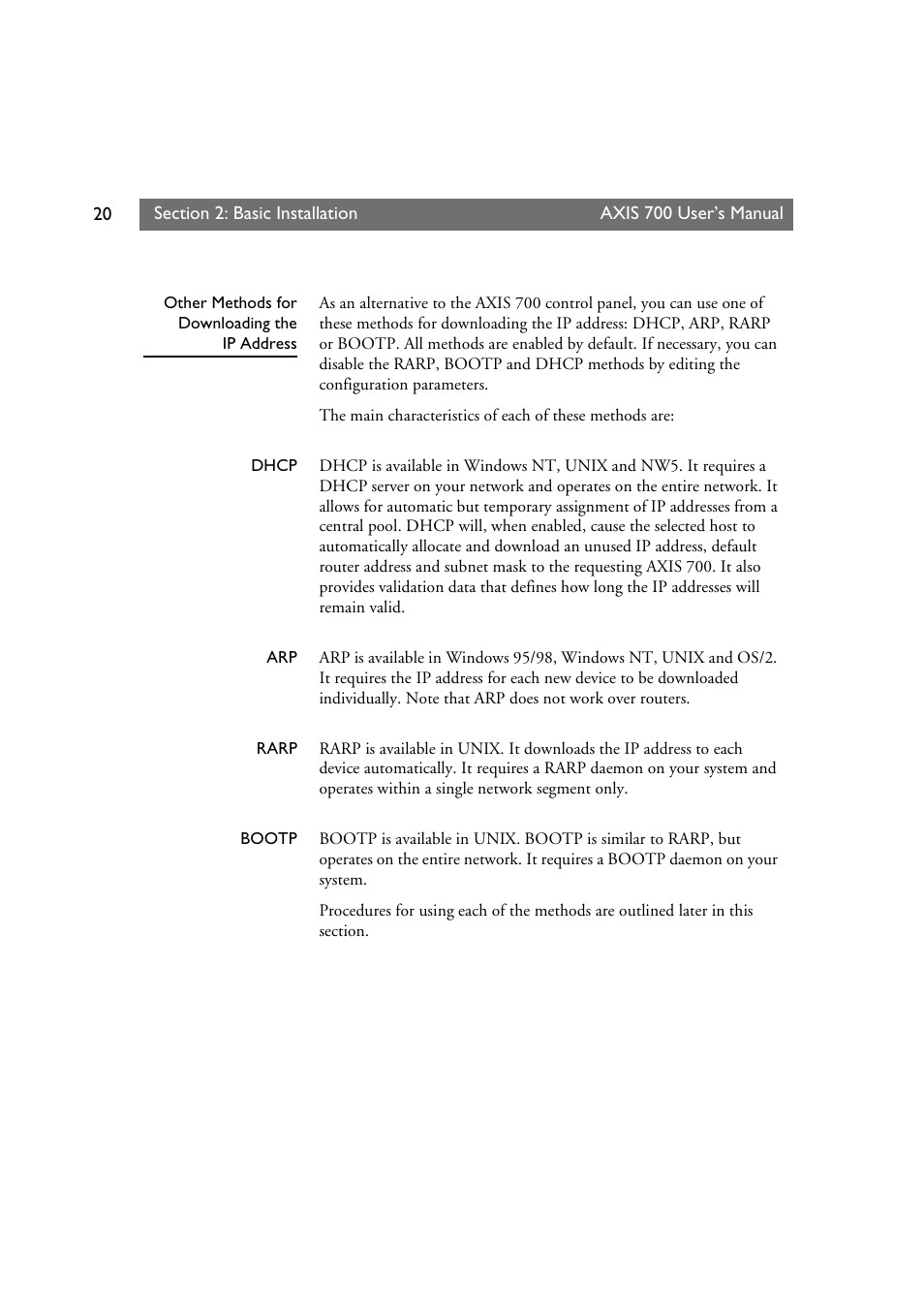 Axis Communications Axis Network Scan Server 700 User Manual | Page 21 / 104