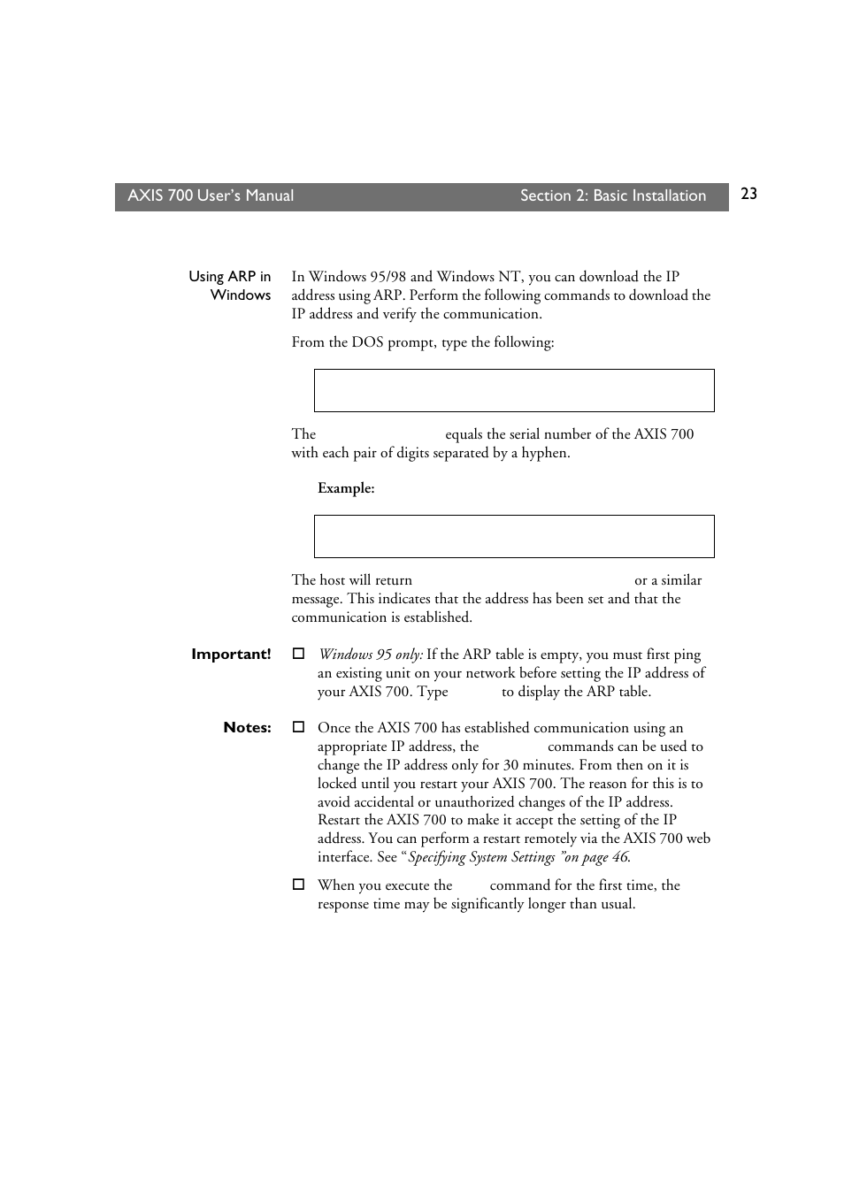 Axis Communications Axis Network Scan Server 700 User Manual | Page 24 / 104