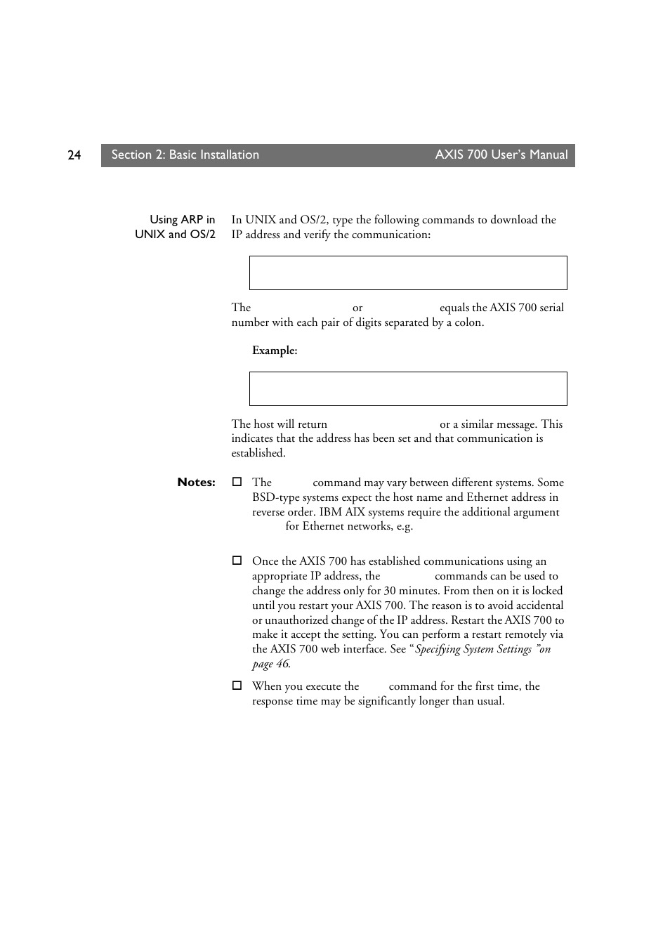 Axis Communications Axis Network Scan Server 700 User Manual | Page 25 / 104