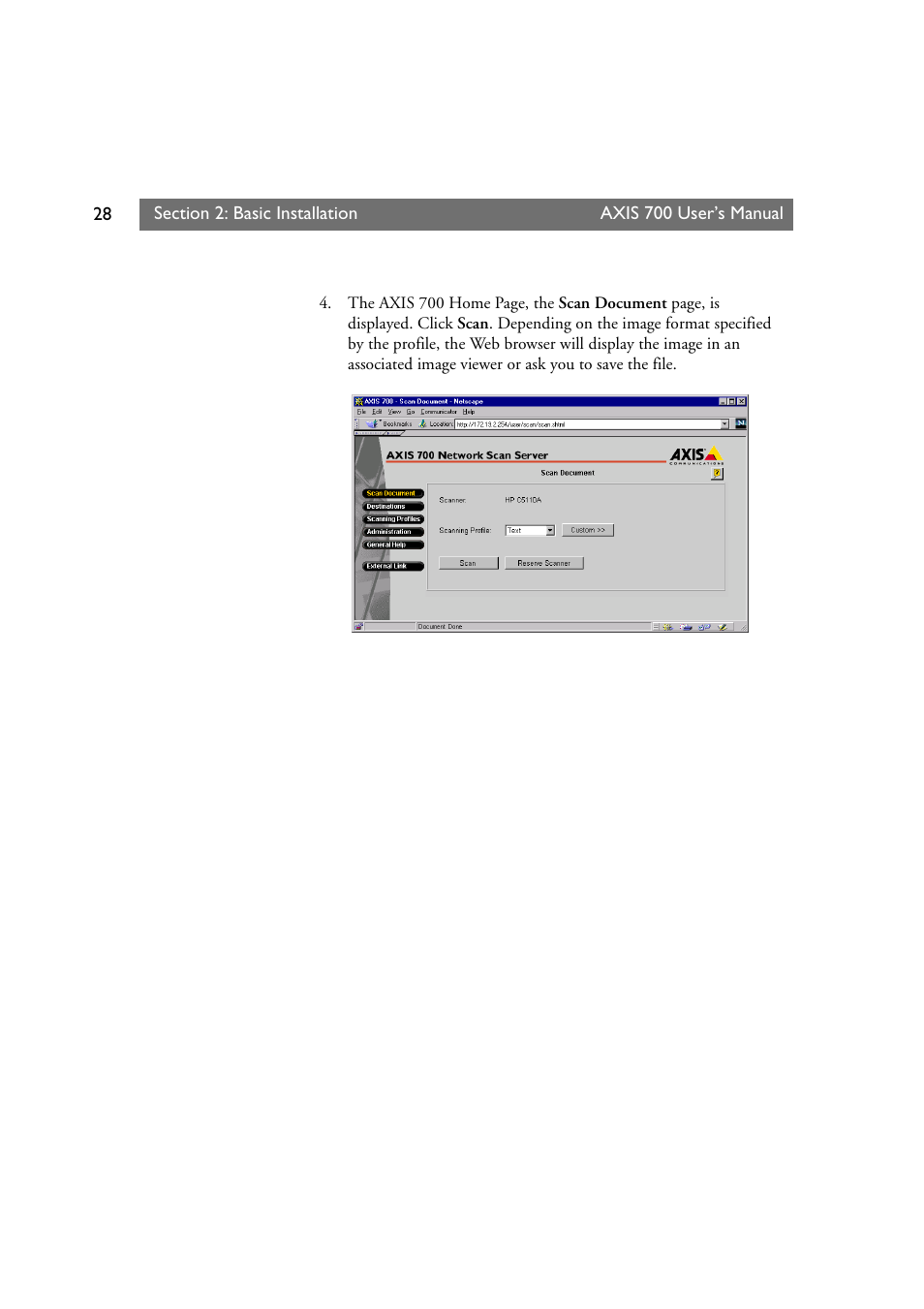 Axis Communications Axis Network Scan Server 700 User Manual | Page 29 / 104