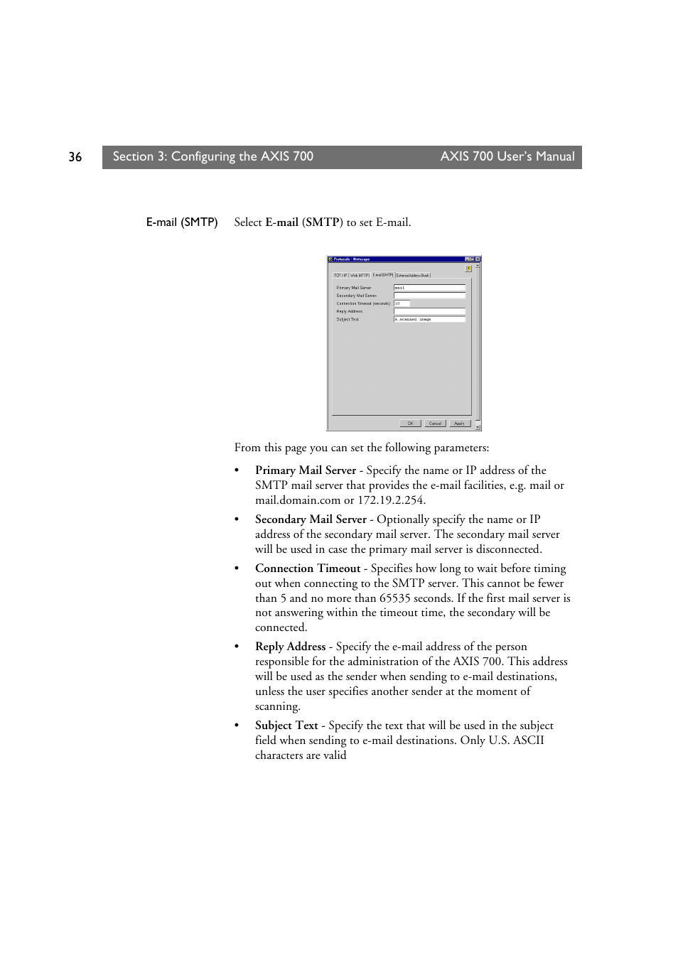 Axis Communications Axis Network Scan Server 700 User Manual | Page 37 / 104