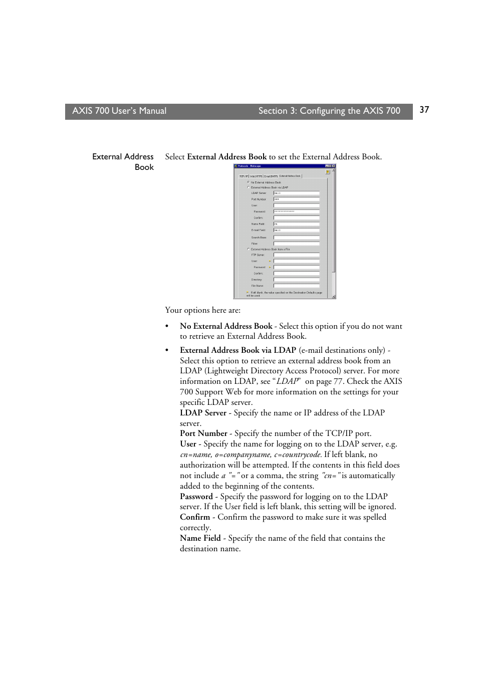 Axis Communications Axis Network Scan Server 700 User Manual | Page 38 / 104