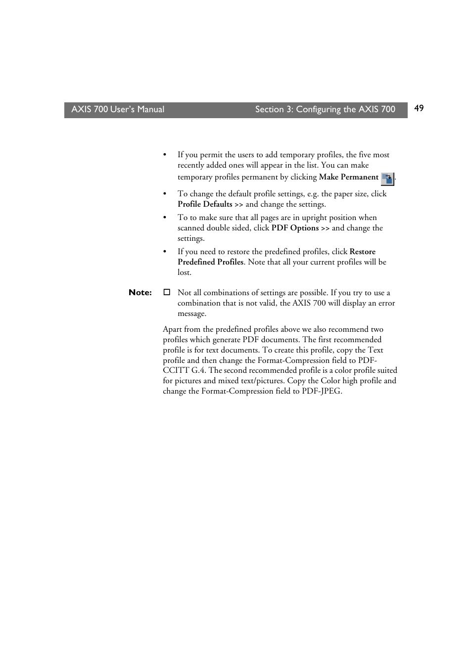 Axis Communications Axis Network Scan Server 700 User Manual | Page 50 / 104