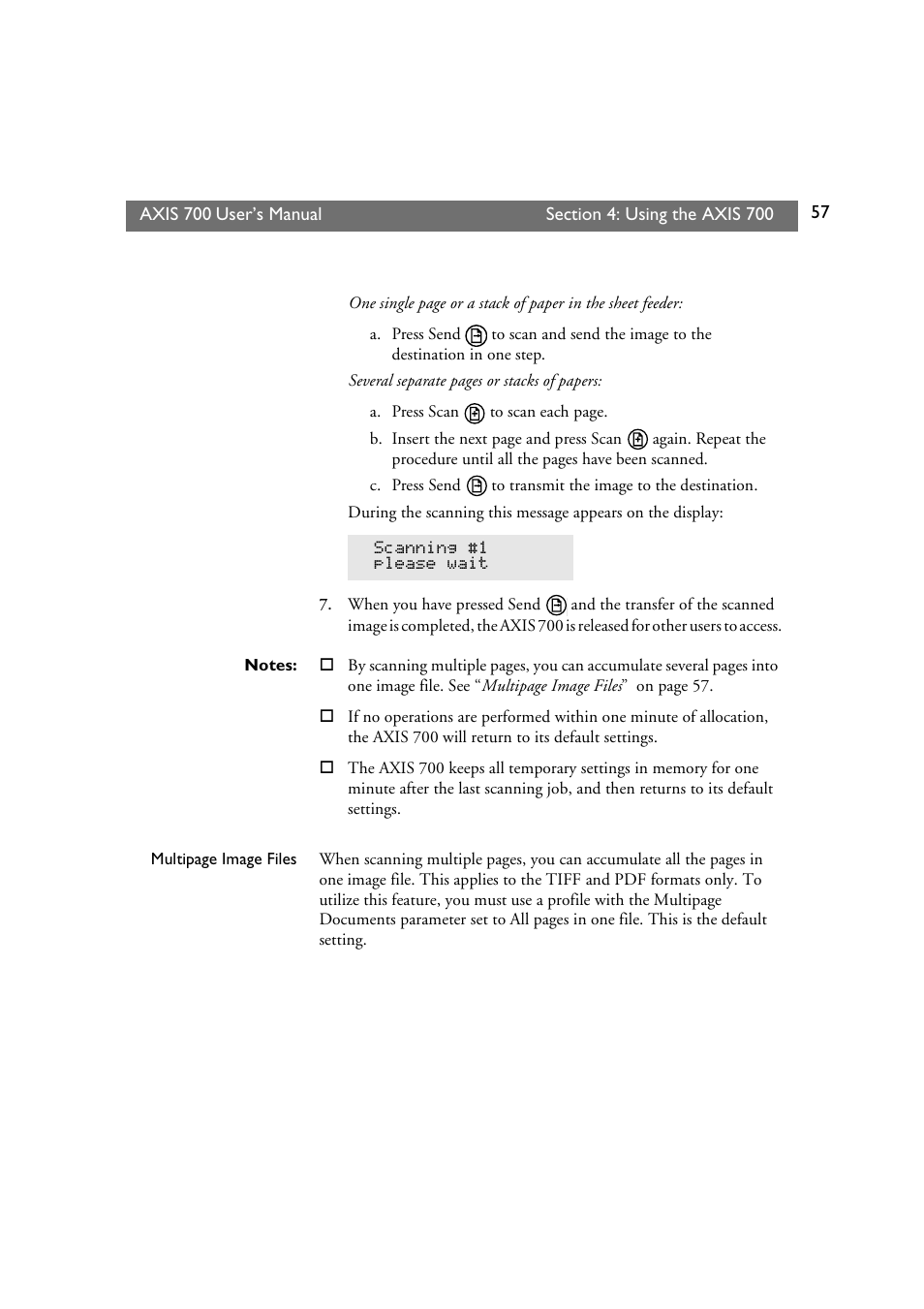 Axis Communications Axis Network Scan Server 700 User Manual | Page 58 / 104