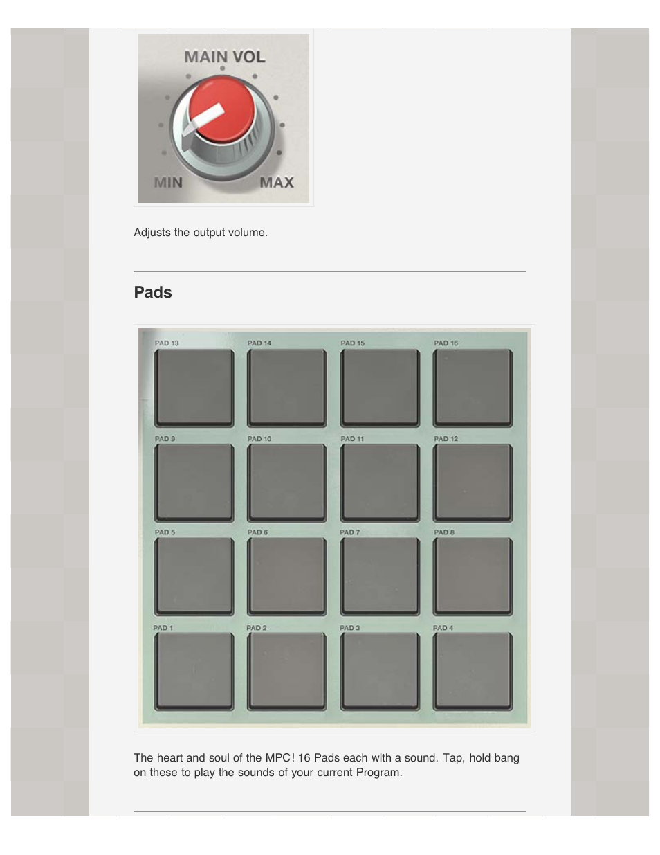 Pads | Akai iMPC User Manual | Page 3 / 30