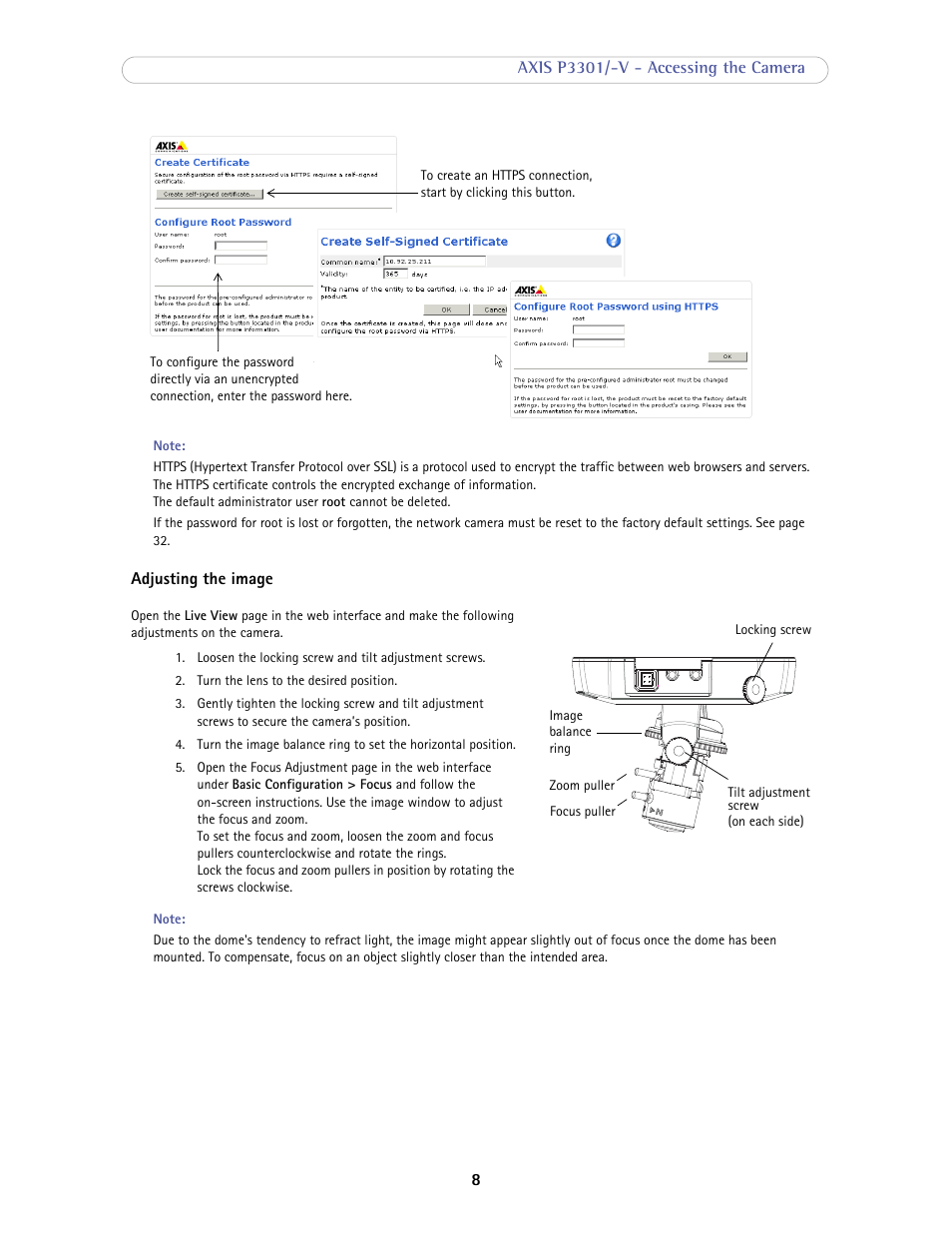 Axis Communications Fixed Dome Network Camera AXIS P3301-V User Manual | Page 8 / 50