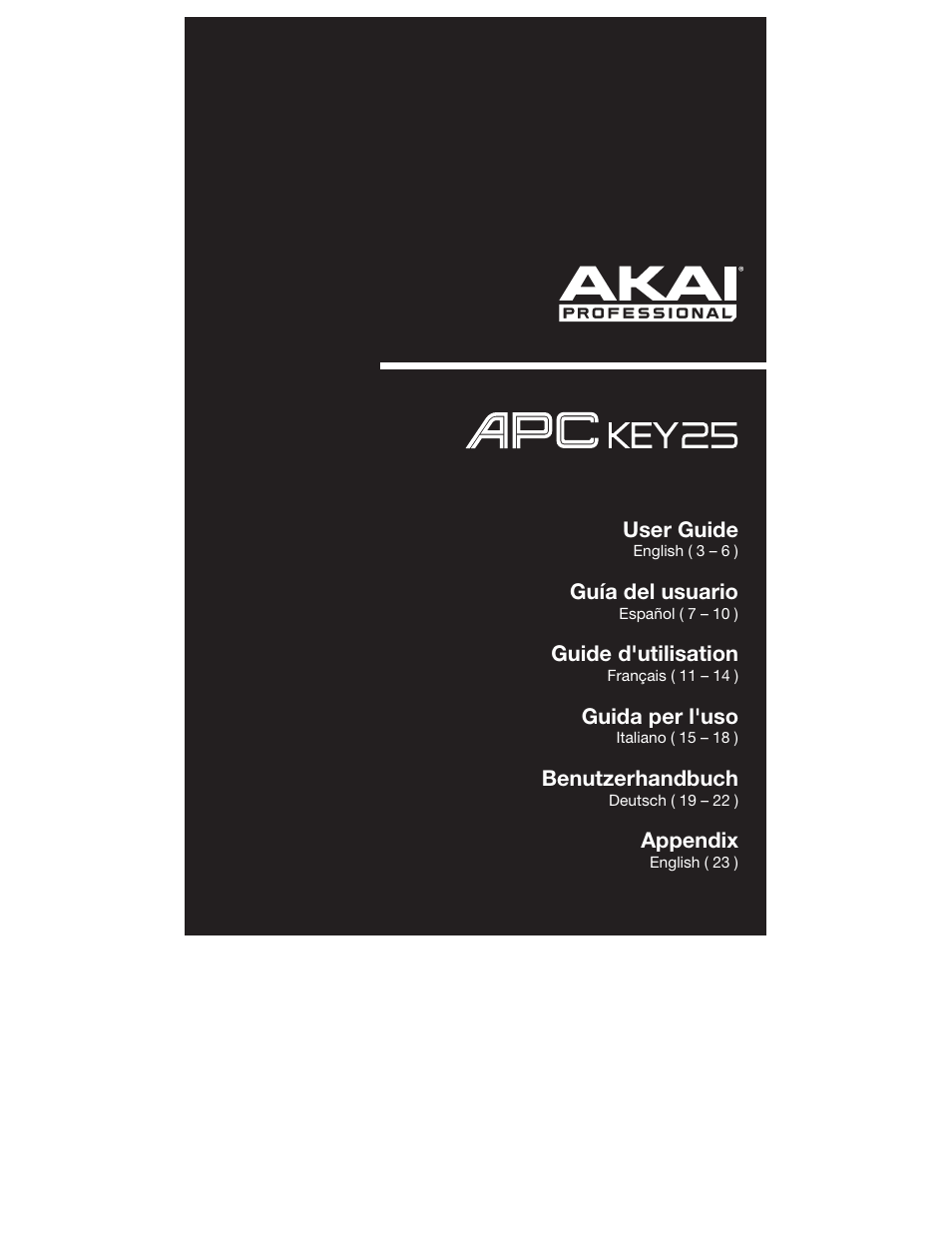 Akai APC Key 25 User Manual | 24 pages