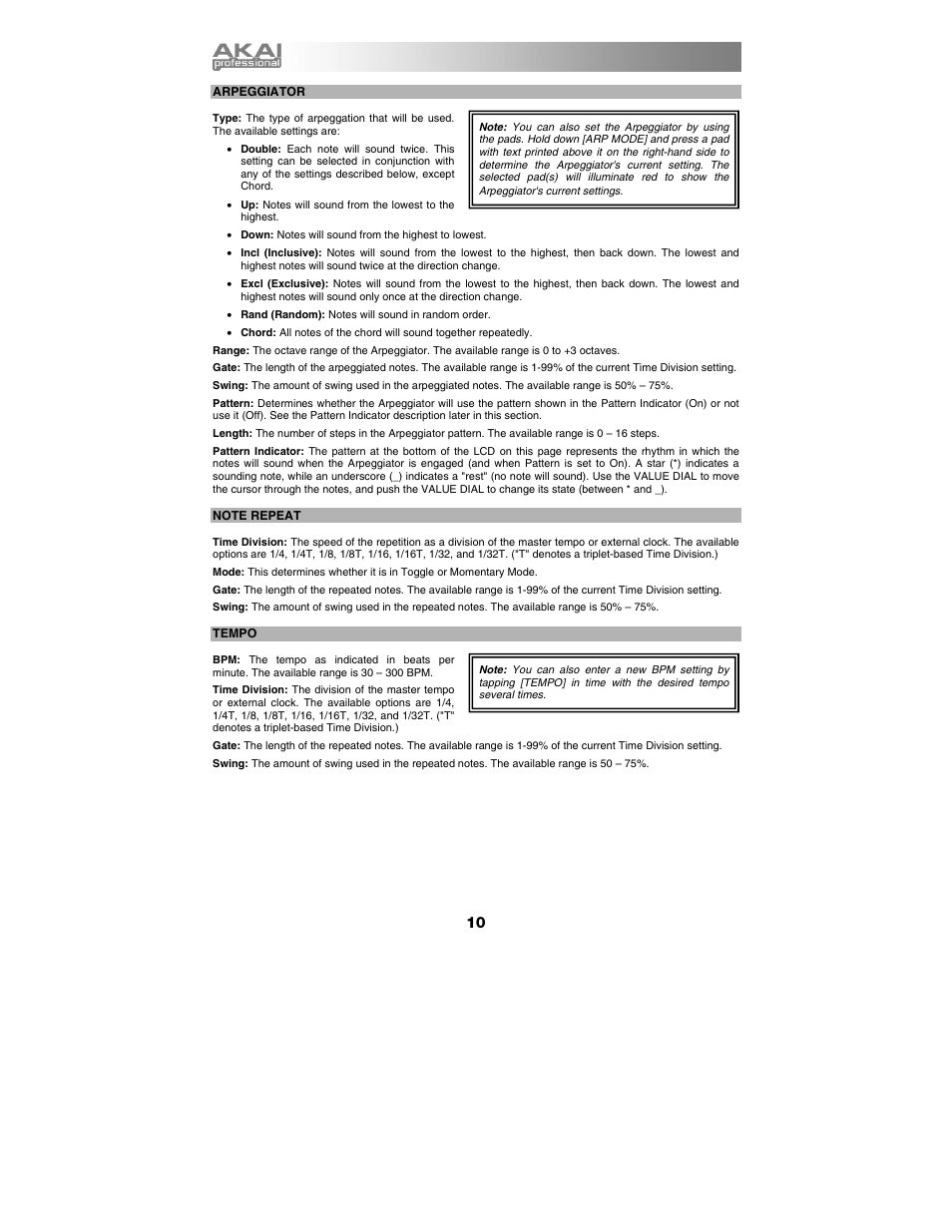Akai max49 User Manual | Page 10 / 88