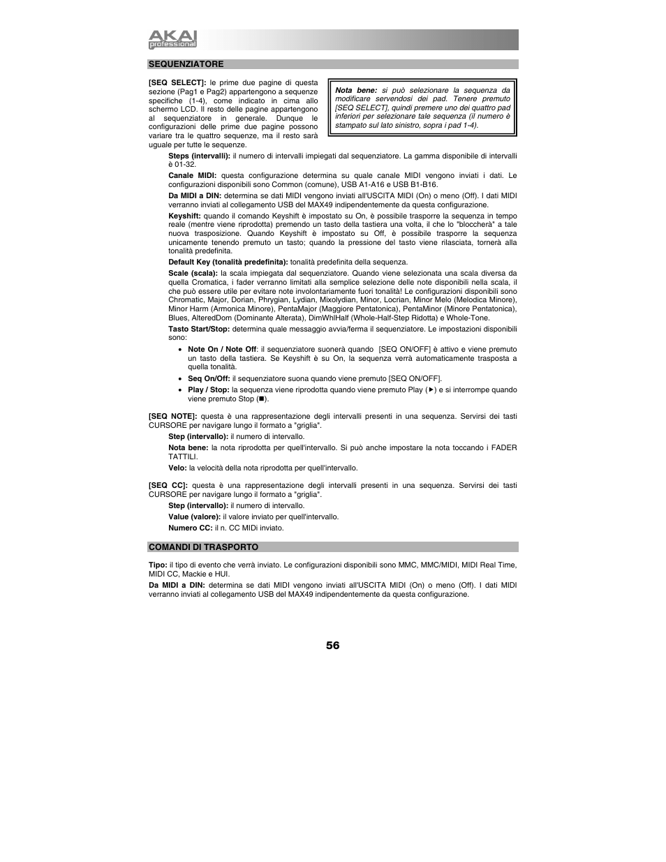 Akai max49 User Manual | Page 56 / 88