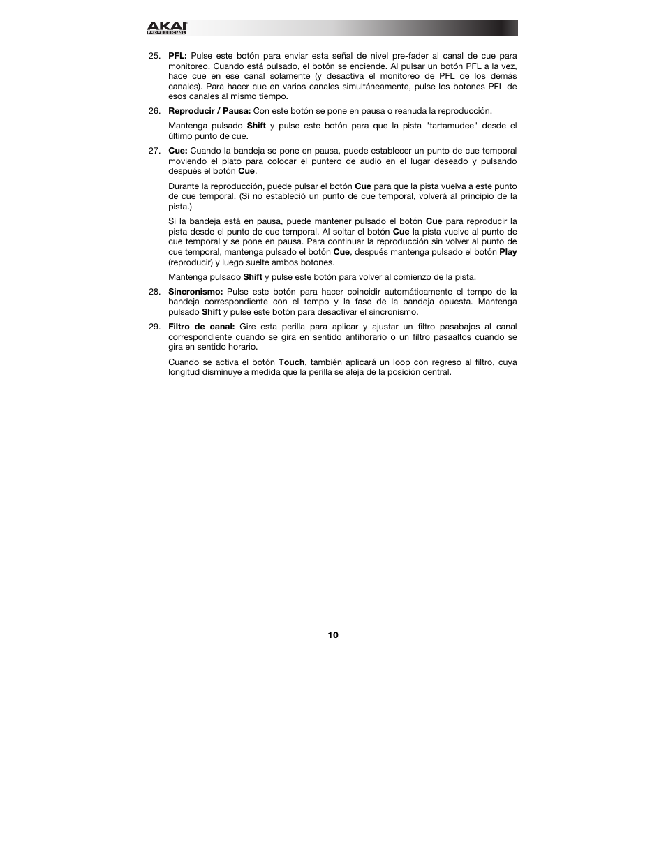 Akai AMX User Manual | Page 10 / 24