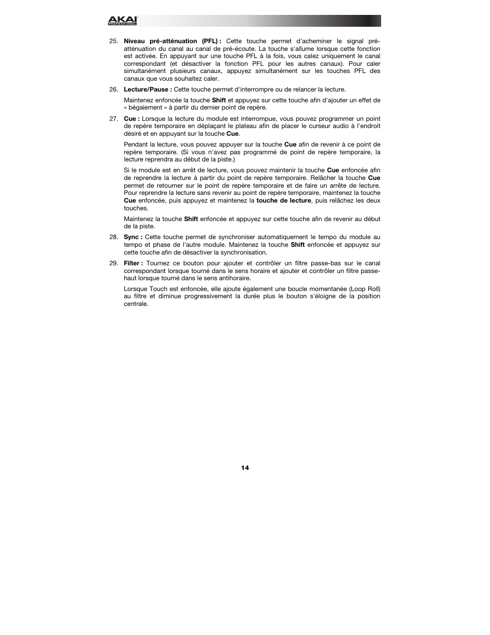 Akai AMX User Manual | Page 14 / 24