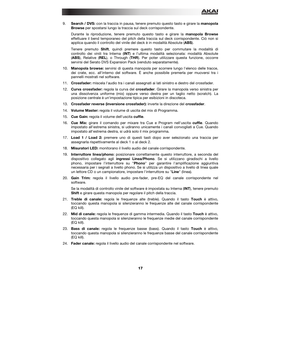 Akai AMX User Manual | Page 17 / 24