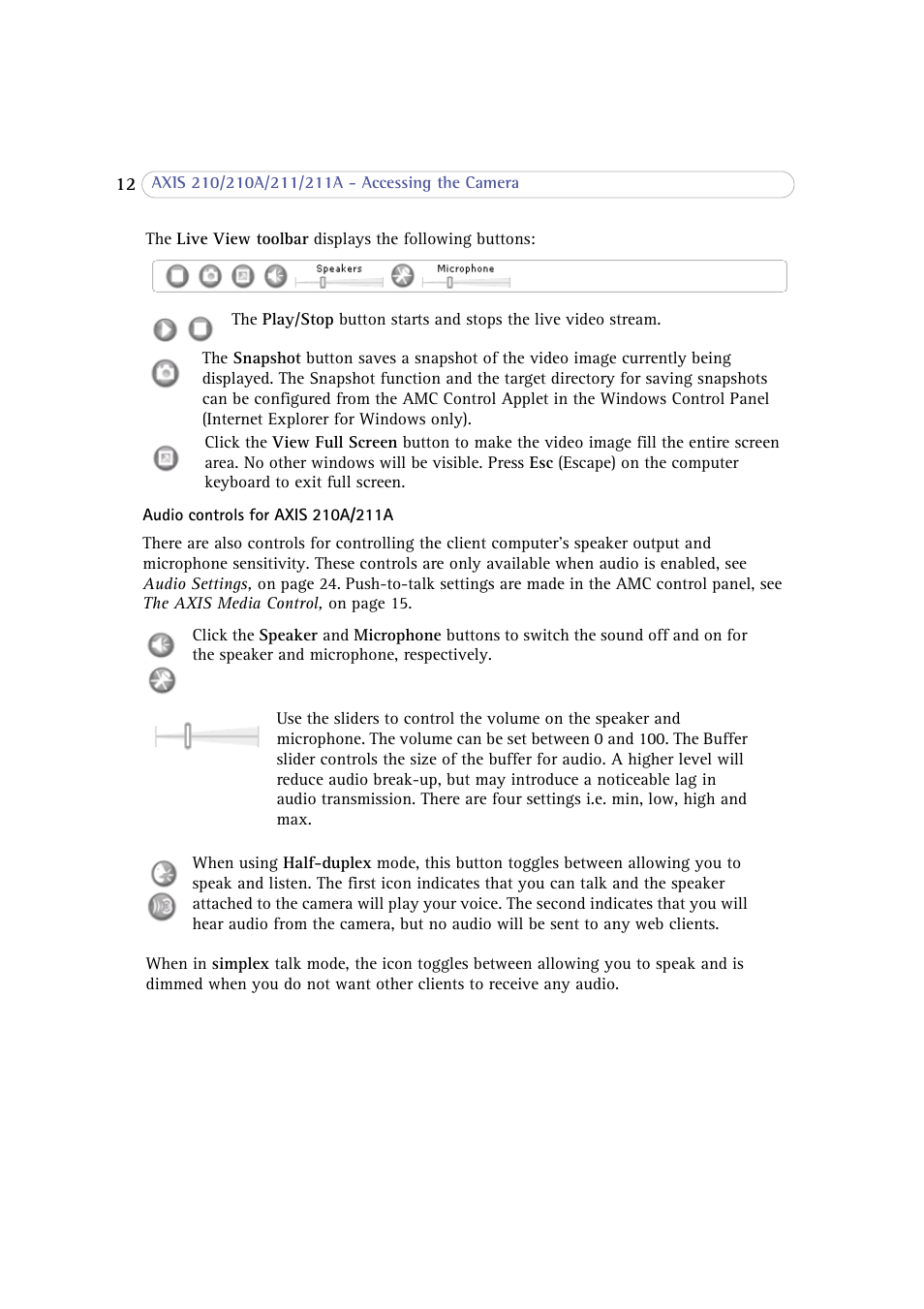 Axis Communications 210 User Manual | Page 12 / 66
