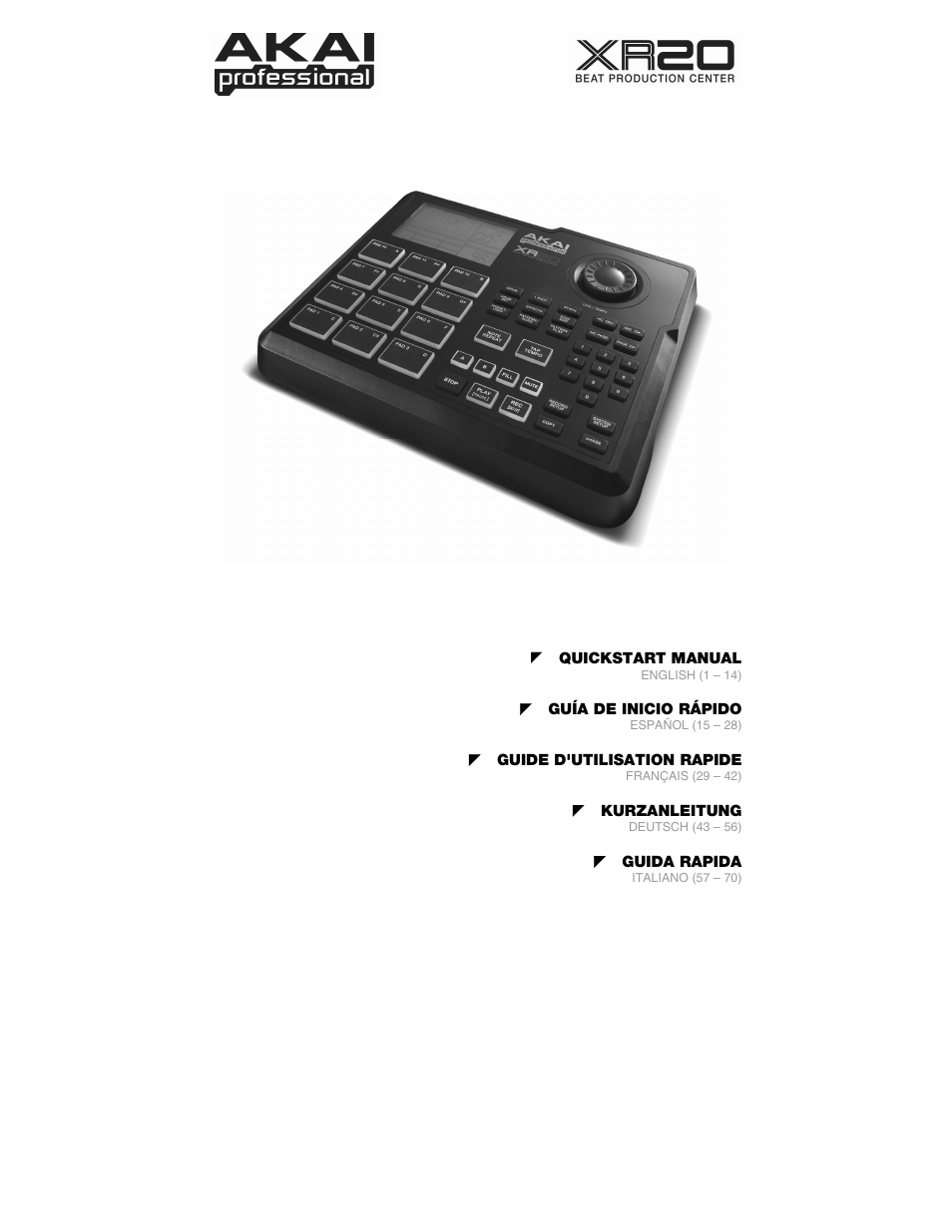 Akai xr20 User Manual | 76 pages