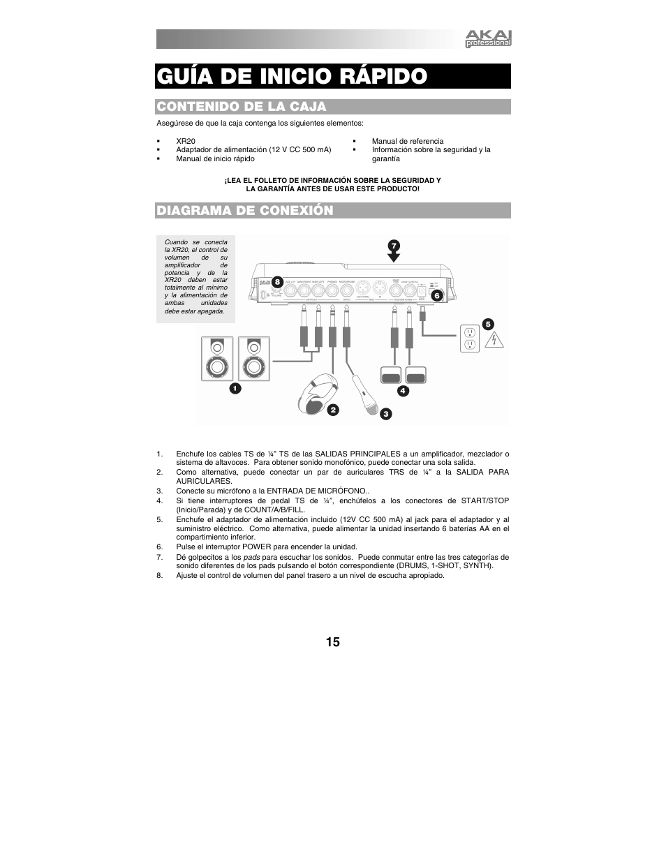 Akai xr20 User Manual | Page 17 / 76