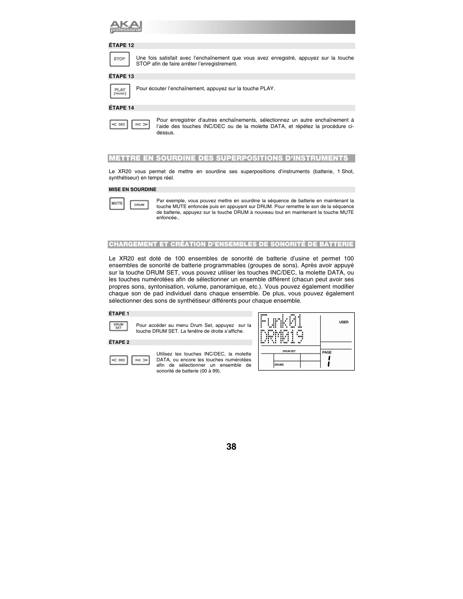 Akai xr20 User Manual | Page 40 / 76