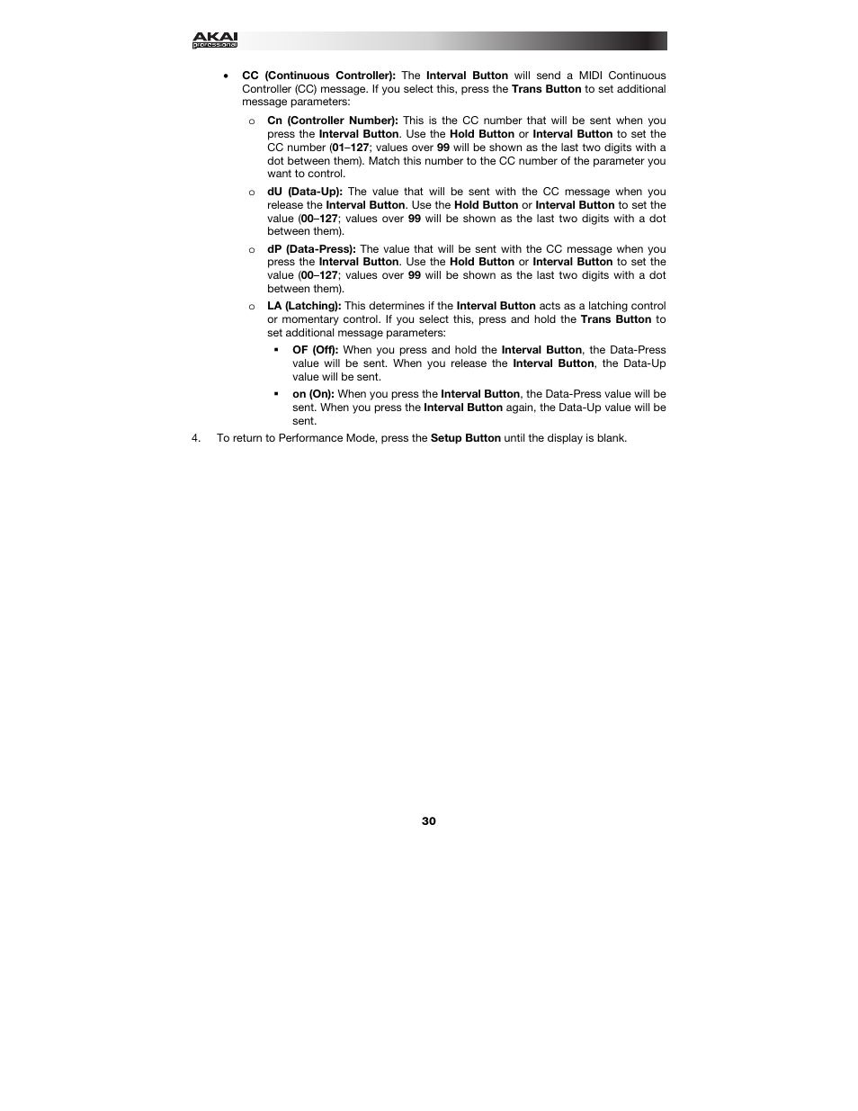 Akai EWI5000 User Manual | Page 30 / 49