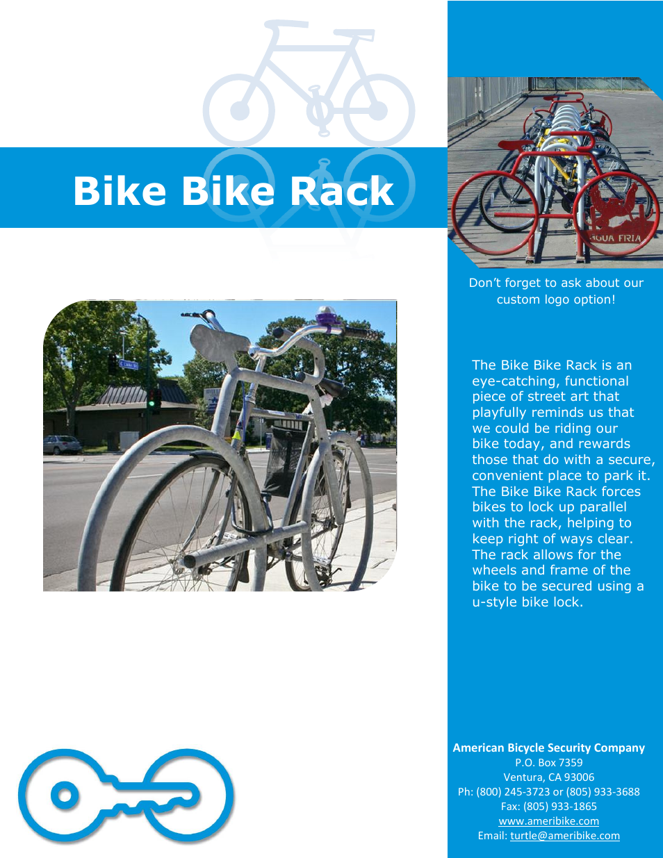 American Bicycle Security Company Bike Bike Rack User Manual | 3 pages