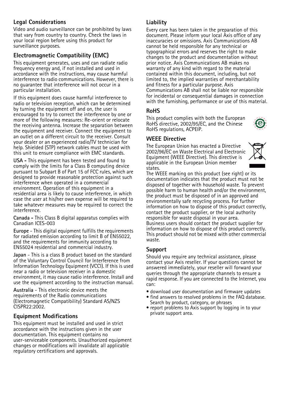 Axis Communications AXIS T8313 User Manual | Page 2 / 34