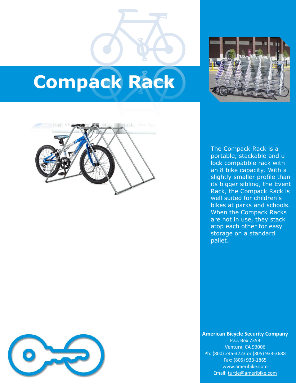 American Bicycle Security Company Compack Rack User Manual | 2 pages