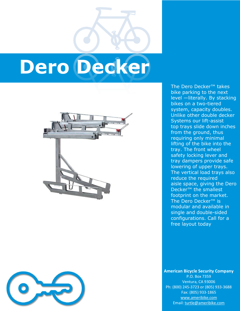 American Bicycle Security Company Dero Decker User Manual | 5 pages