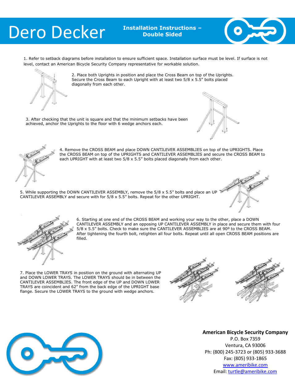 Dero decker | American Bicycle Security Company Dero Decker User Manual | Page 5 / 5