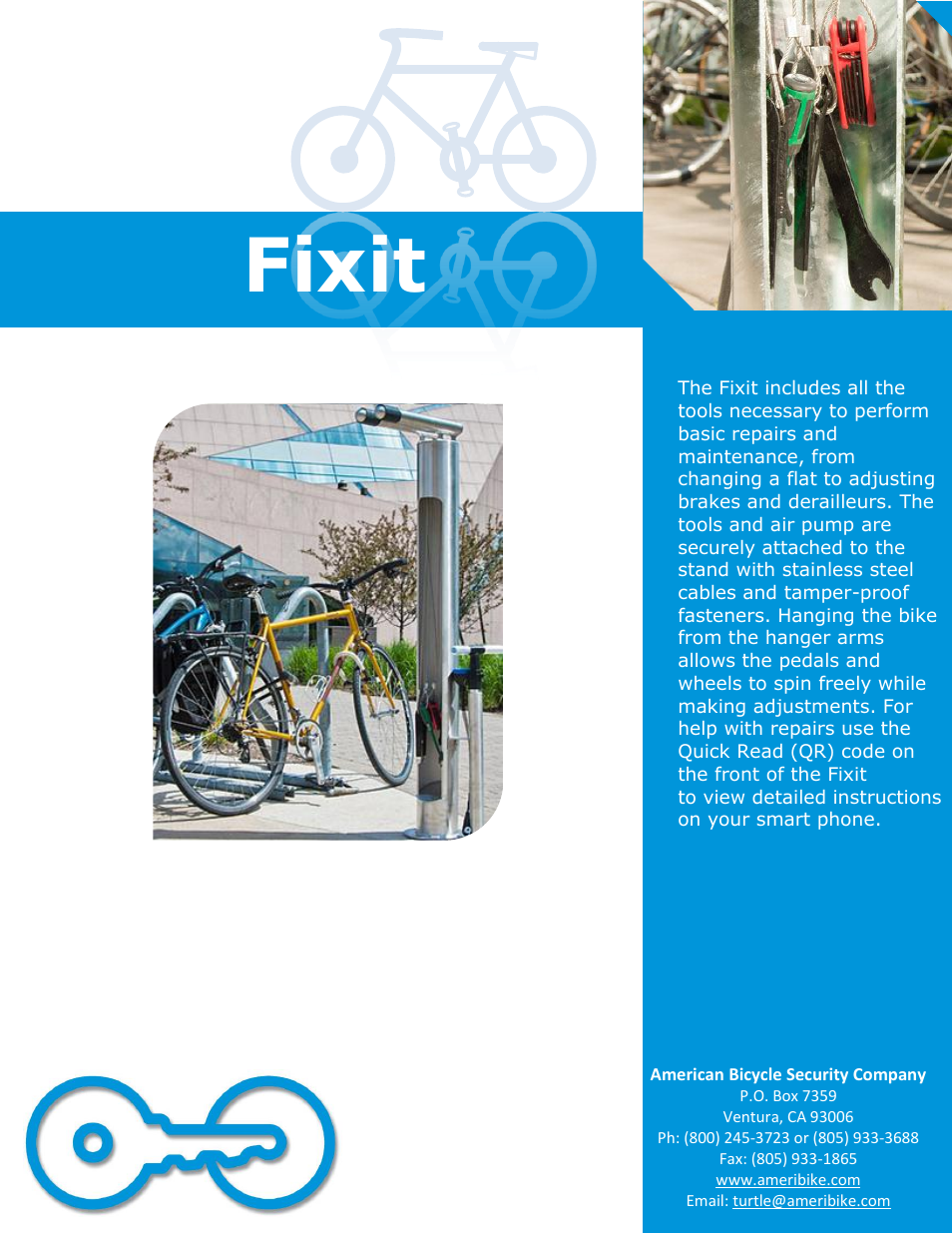 American Bicycle Security Company Fixit User Manual | 5 pages