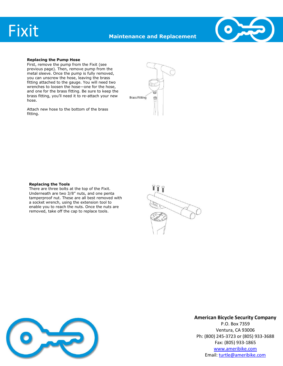 Fixit | American Bicycle Security Company Fixit User Manual | Page 5 / 5