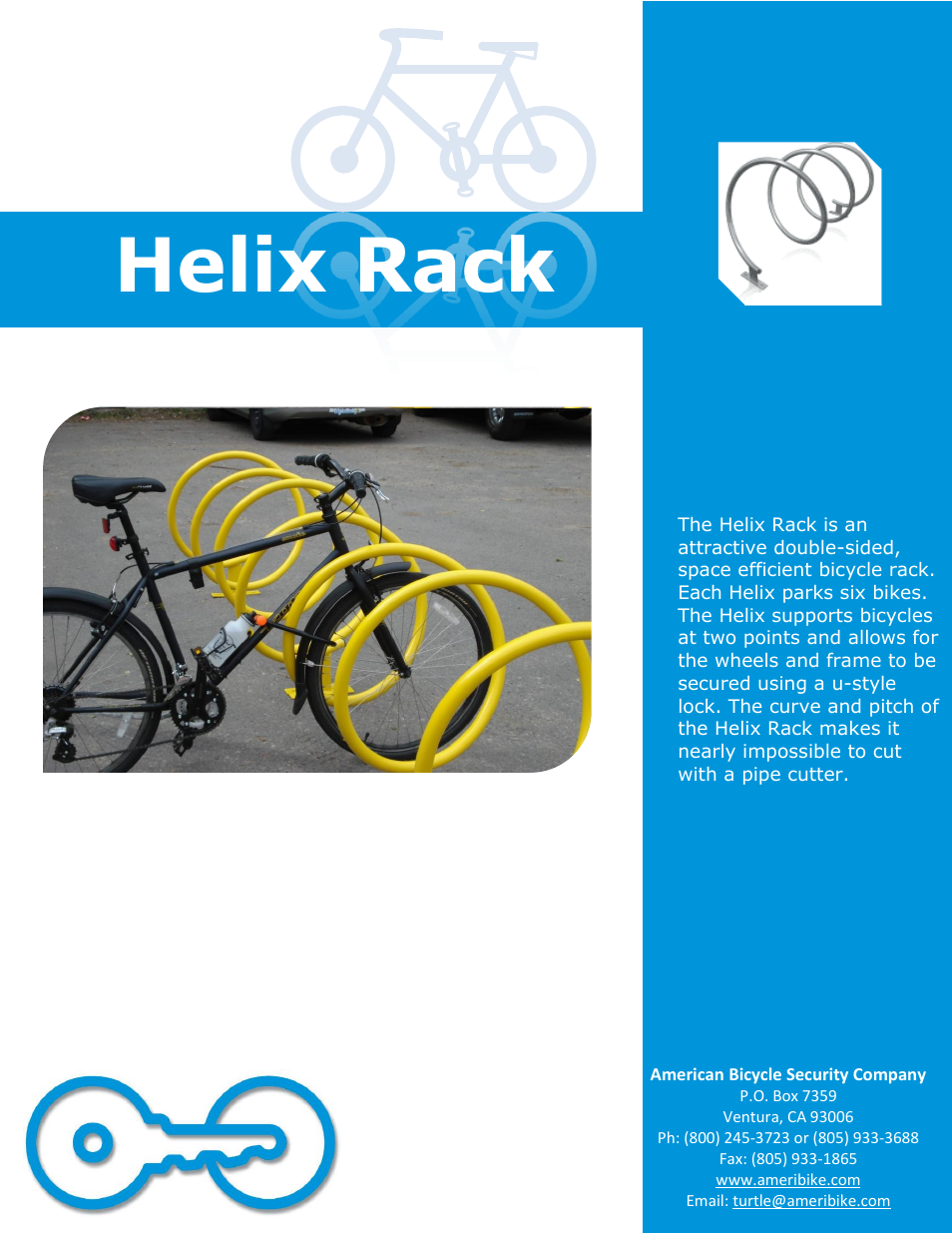 American Bicycle Security Company Helix Rack User Manual | 2 pages