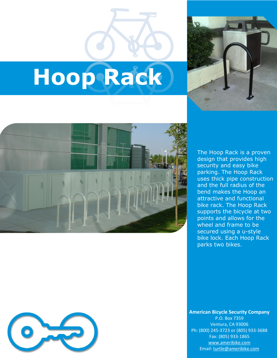 American Bicycle Security Company Hoop Rack User Manual | 5 pages