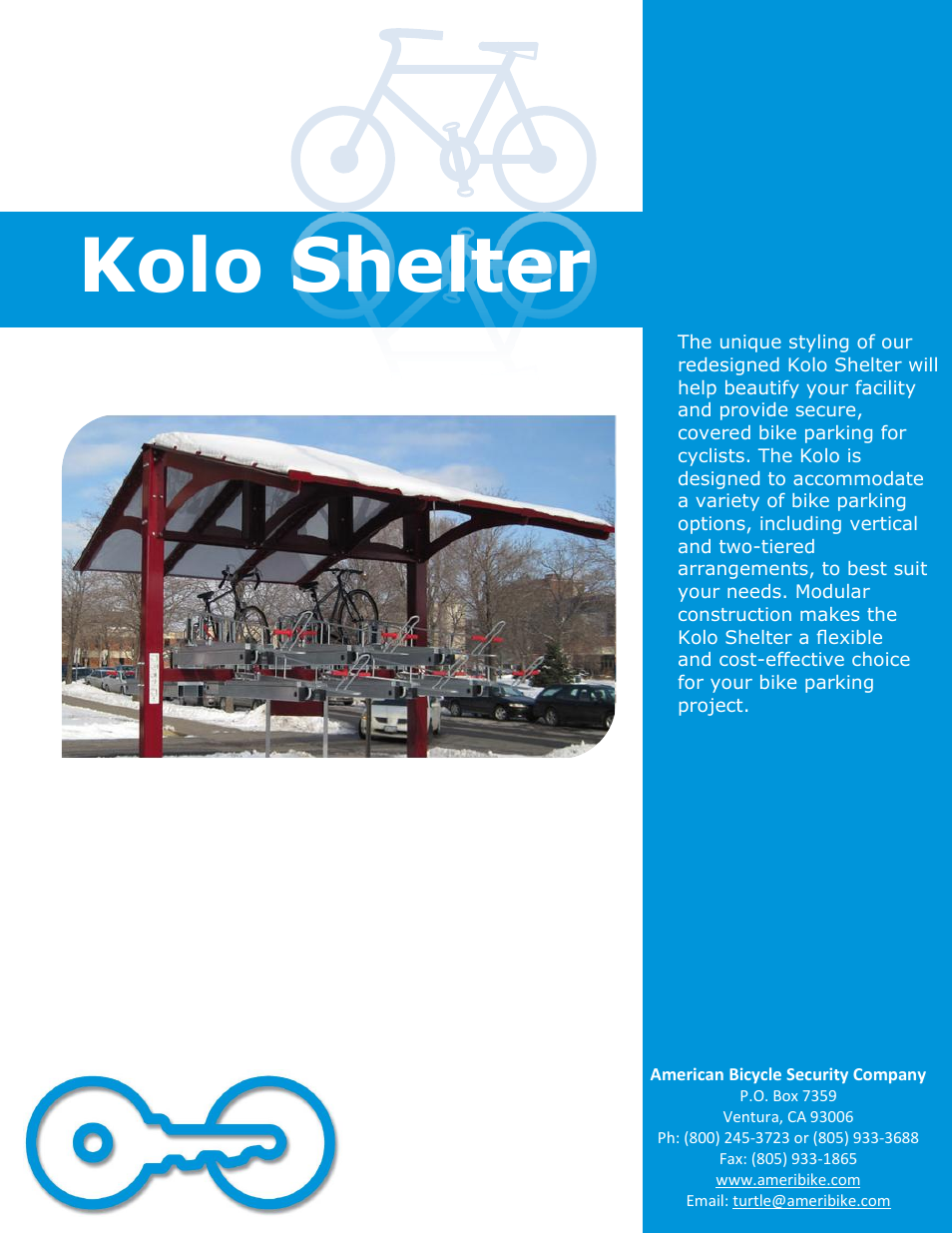 American Bicycle Security Company Kolo User Manual | 8 pages