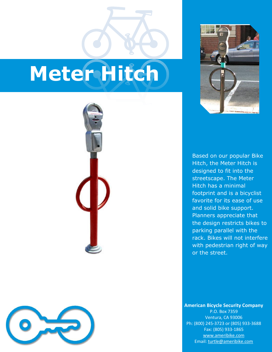 American Bicycle Security Company Meter Hitch User Manual | 2 pages