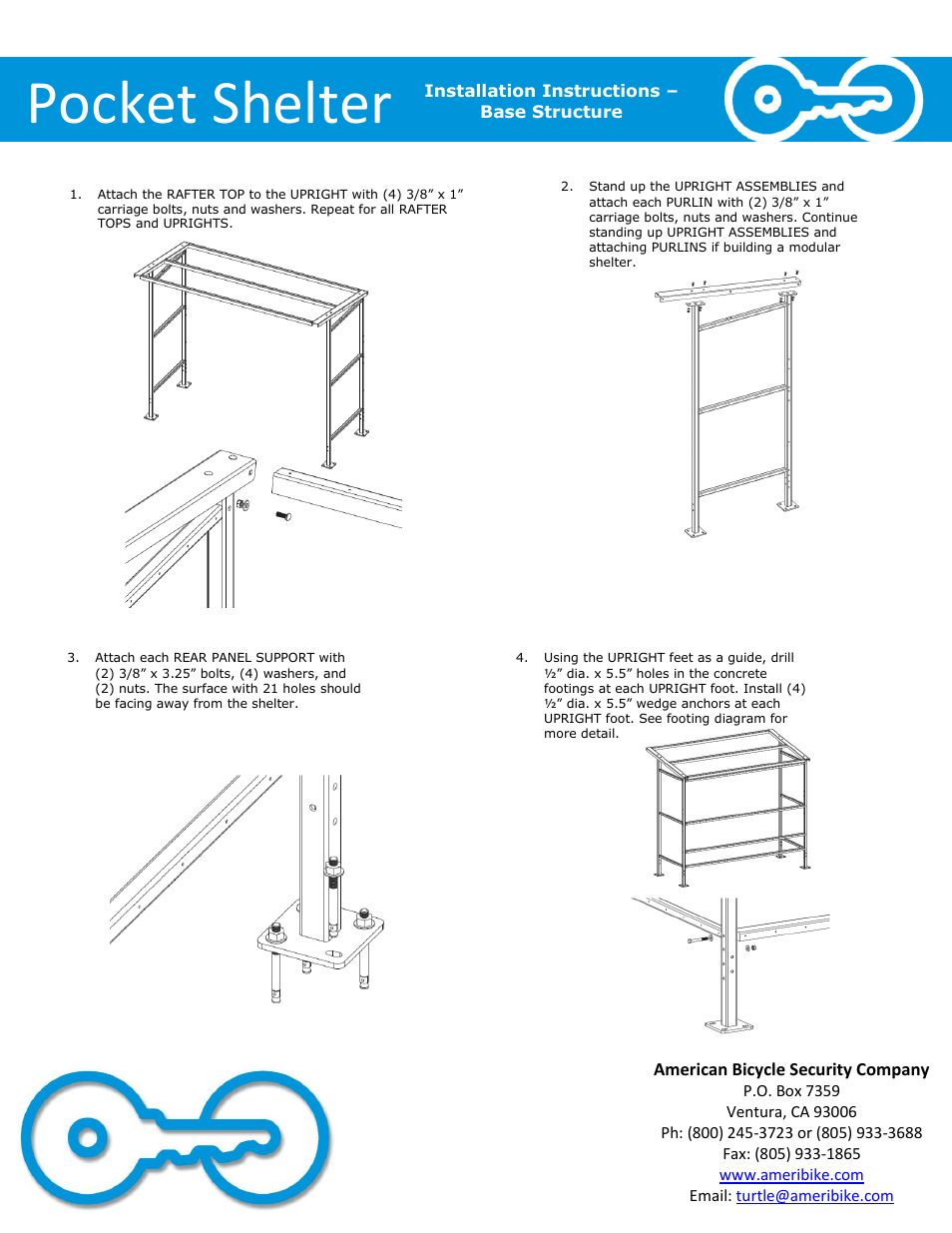 Pocket shelter | American Bicycle Security Company Pocket Shelter User Manual | Page 5 / 10