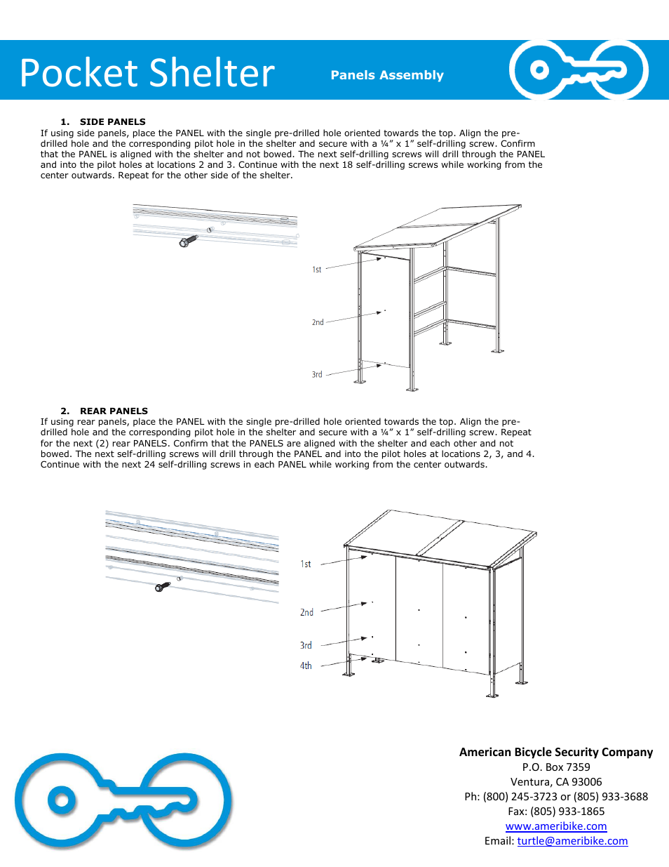 Pocket shelter | American Bicycle Security Company Pocket Shelter User Manual | Page 9 / 10