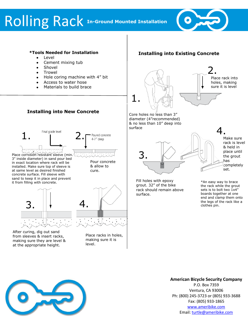 Rolling rack | American Bicycle Security Company Rolling Rack User Manual | Page 4 / 4