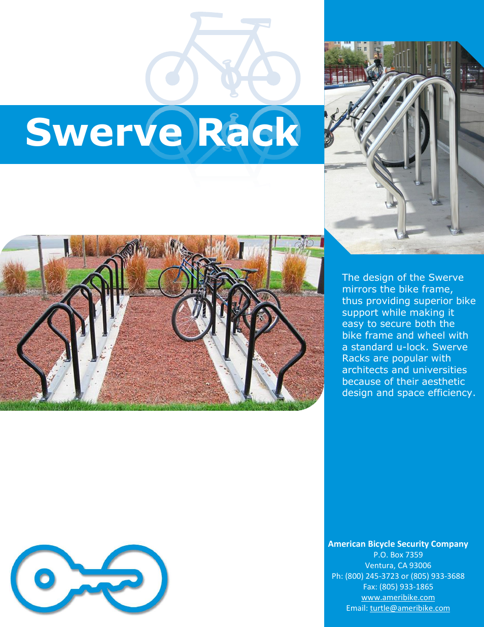 American Bicycle Security Company Swerve rack User Manual | 5 pages