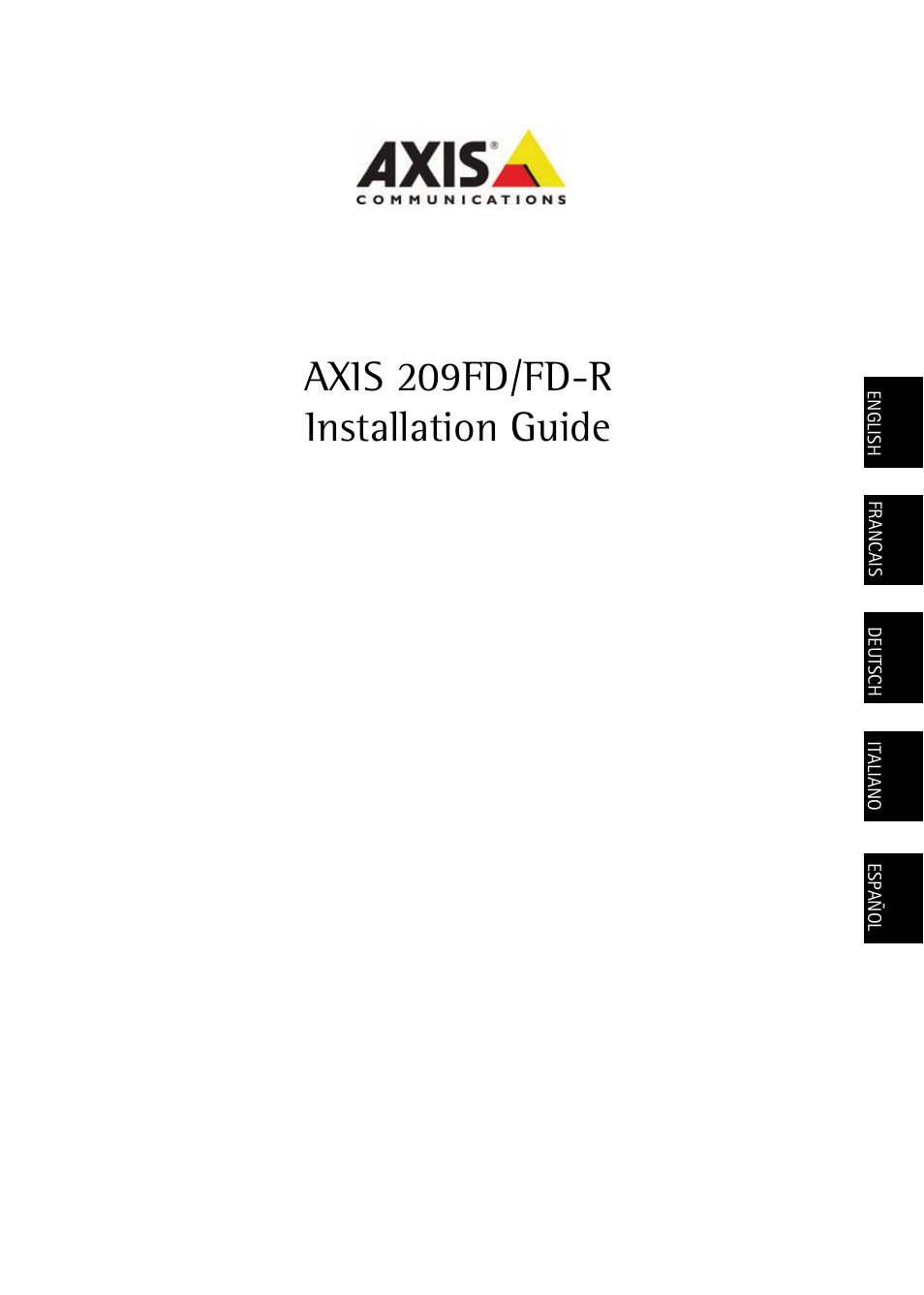 Axis Communications 209FD/FD-R User Manual | 71 pages