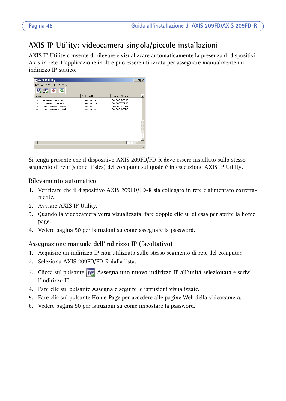Axis Communications 209FD/FD-R User Manual | Page 48 / 71