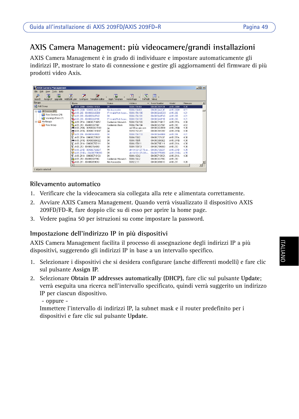 Axis Communications 209FD/FD-R User Manual | Page 49 / 71