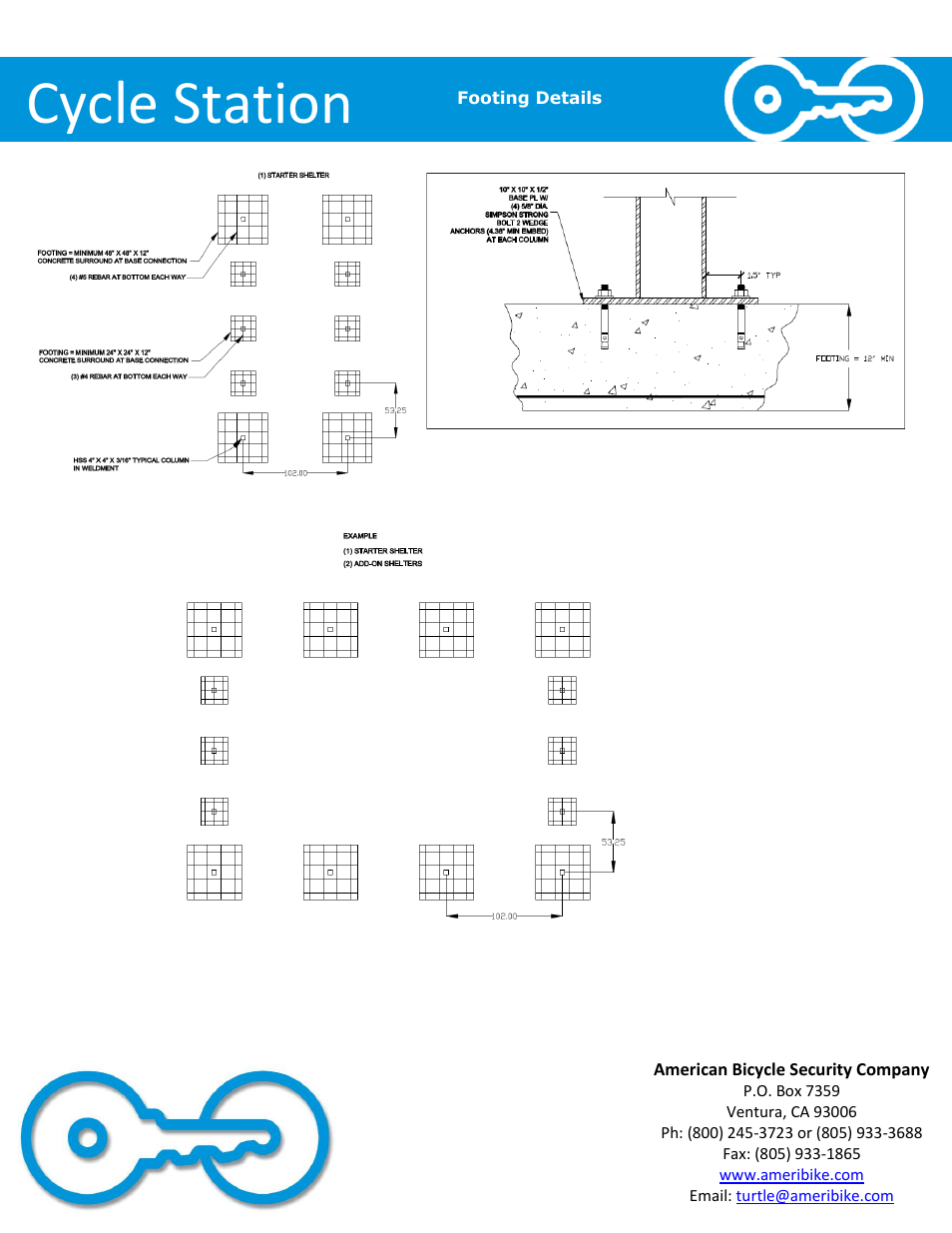 Cycle station | American Bicycle Security Company Cycle Station User Manual | Page 4 / 7