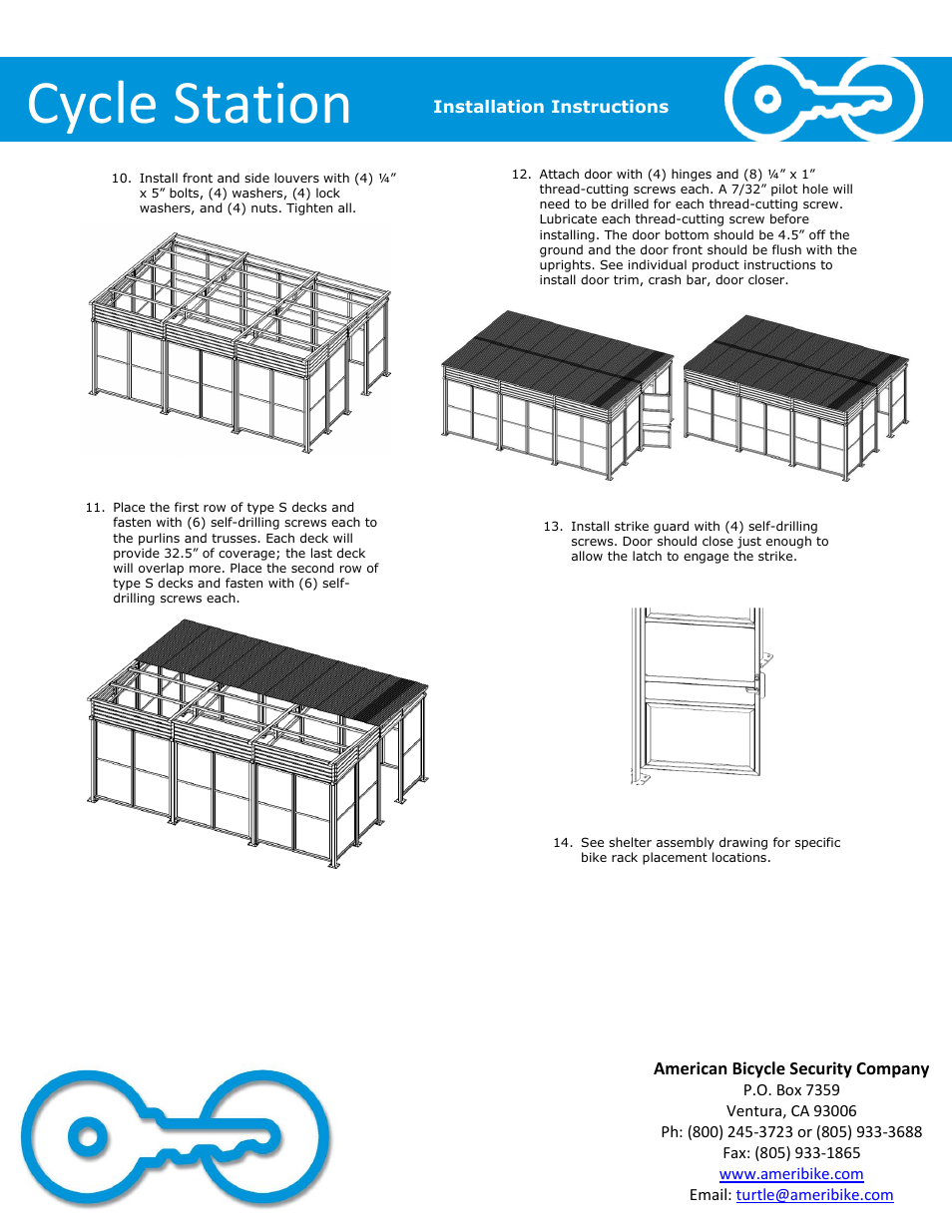 Cycle station | American Bicycle Security Company Cycle Station User Manual | Page 7 / 7