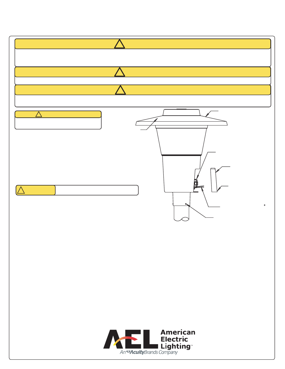 American Electric Lighting 245L User Manual | 2 pages