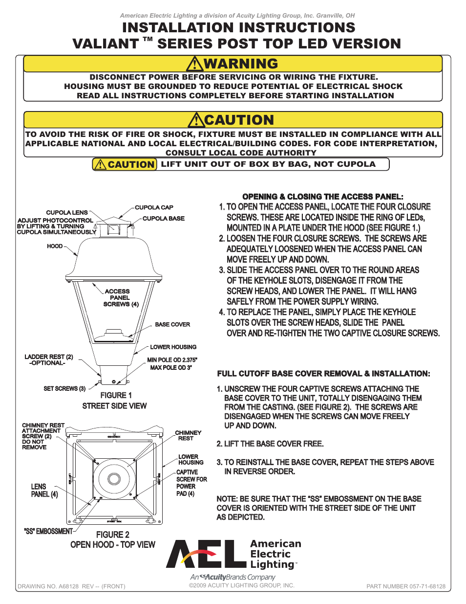 American Electric Lighting ARD User Manual | 3 pages