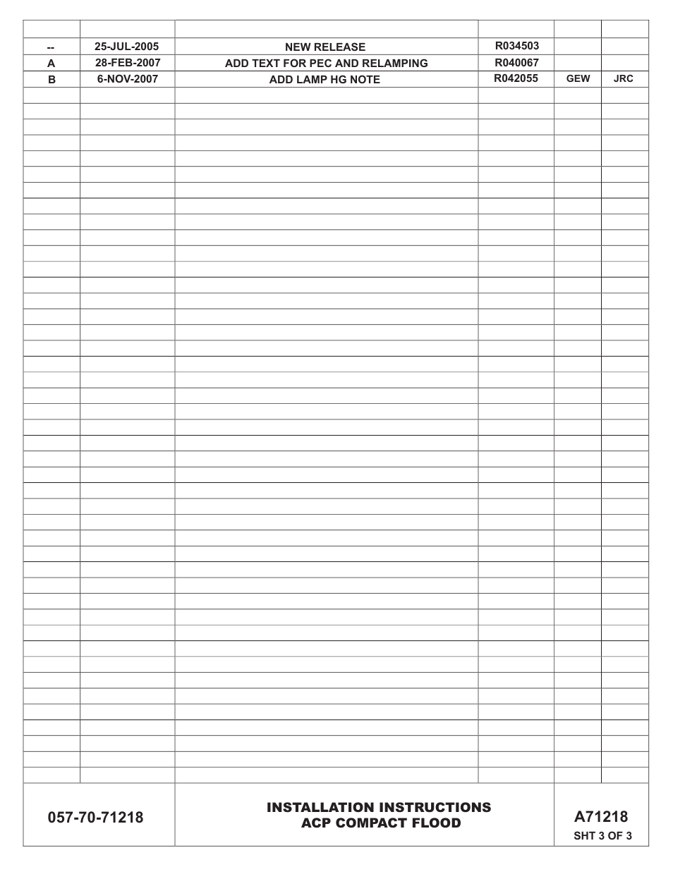 American Electric Lighting ACP User Manual | Page 3 / 3