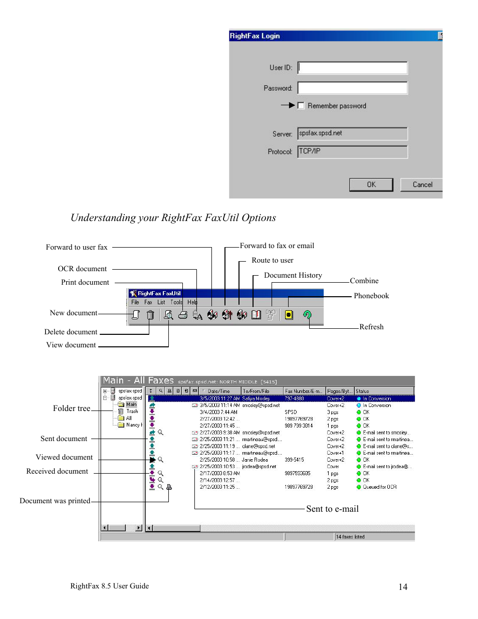 Understanding your rightfax faxutil options | Axis Communications RightFax 8.5 User Manual | Page 14 / 20