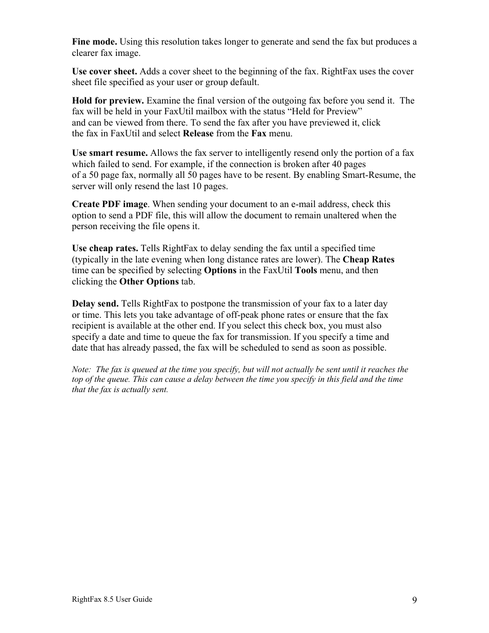 Axis Communications RightFax 8.5 User Manual | Page 9 / 20