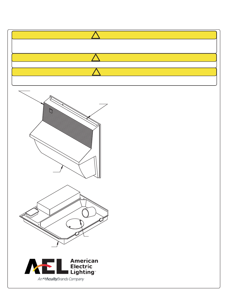American Electric Lighting UnderPass-581 User Manual | 1 page