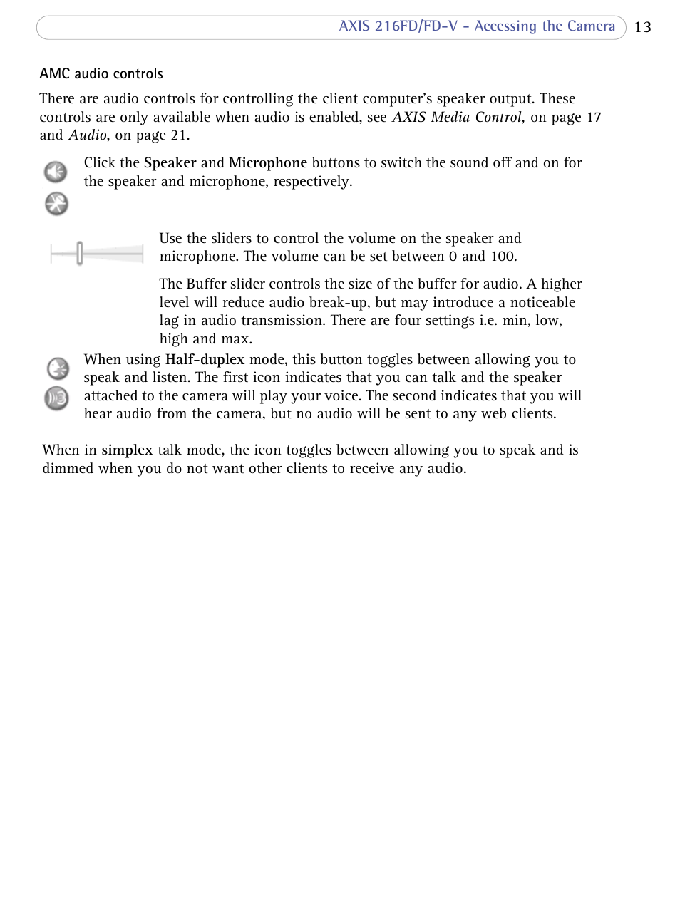 Axis Communications 216FD/FD-V User Manual | Page 13 / 64