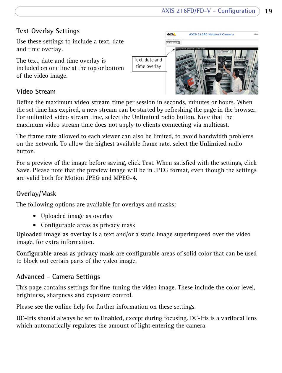 Axis Communications 216FD/FD-V User Manual | Page 19 / 64