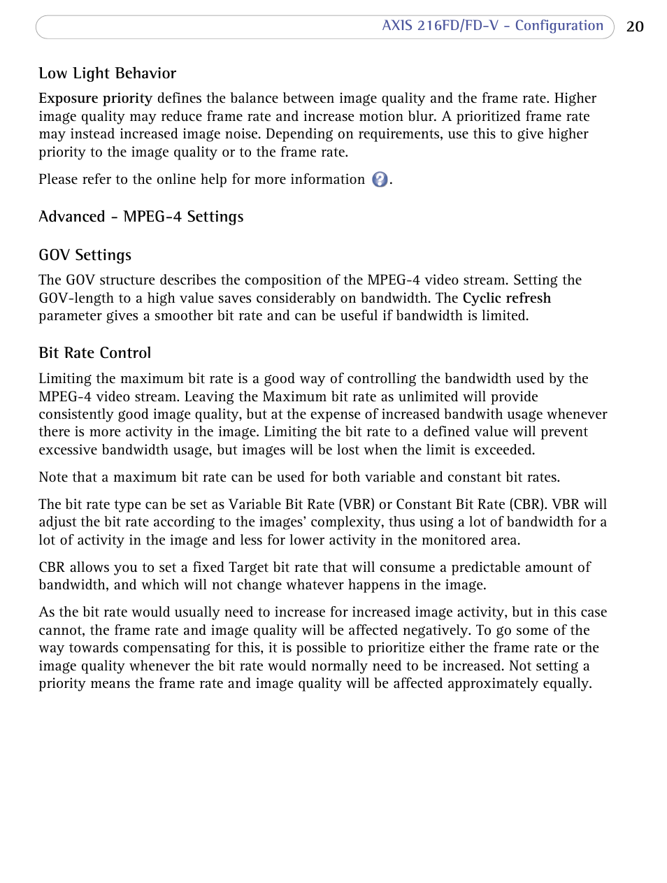 Axis Communications 216FD/FD-V User Manual | Page 20 / 64